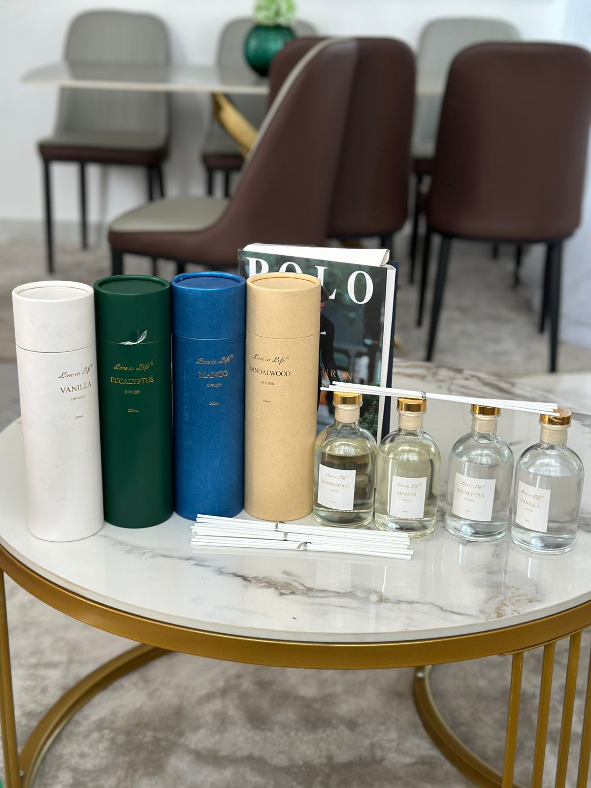 Luxury diffusers with canvas packaging | - Elegant Households KE