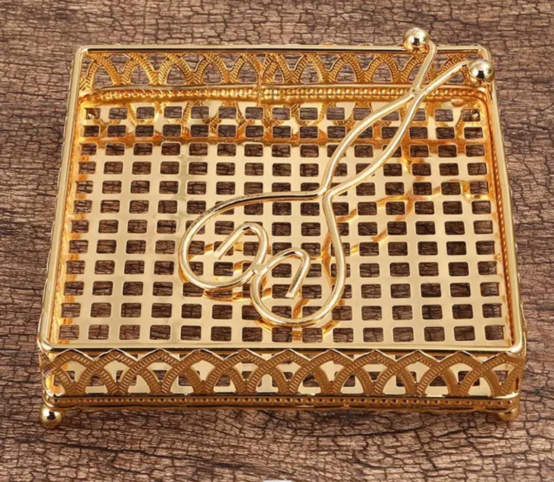 Luxury Gold Napkin holder/Serviette holder | - Elegant Households KE