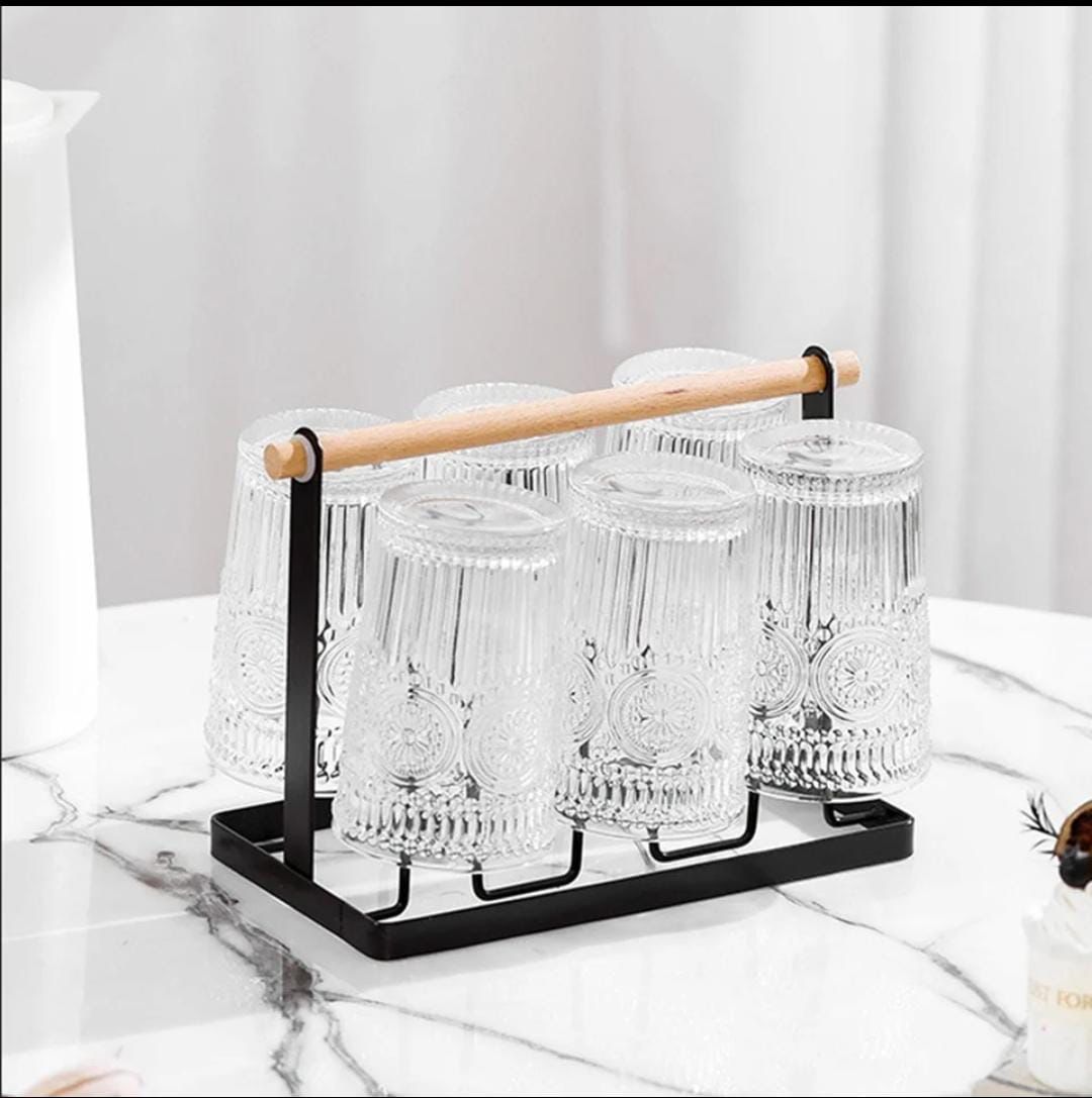 Luxury Iron cup/glass holder rack  | - Elegant Households KE