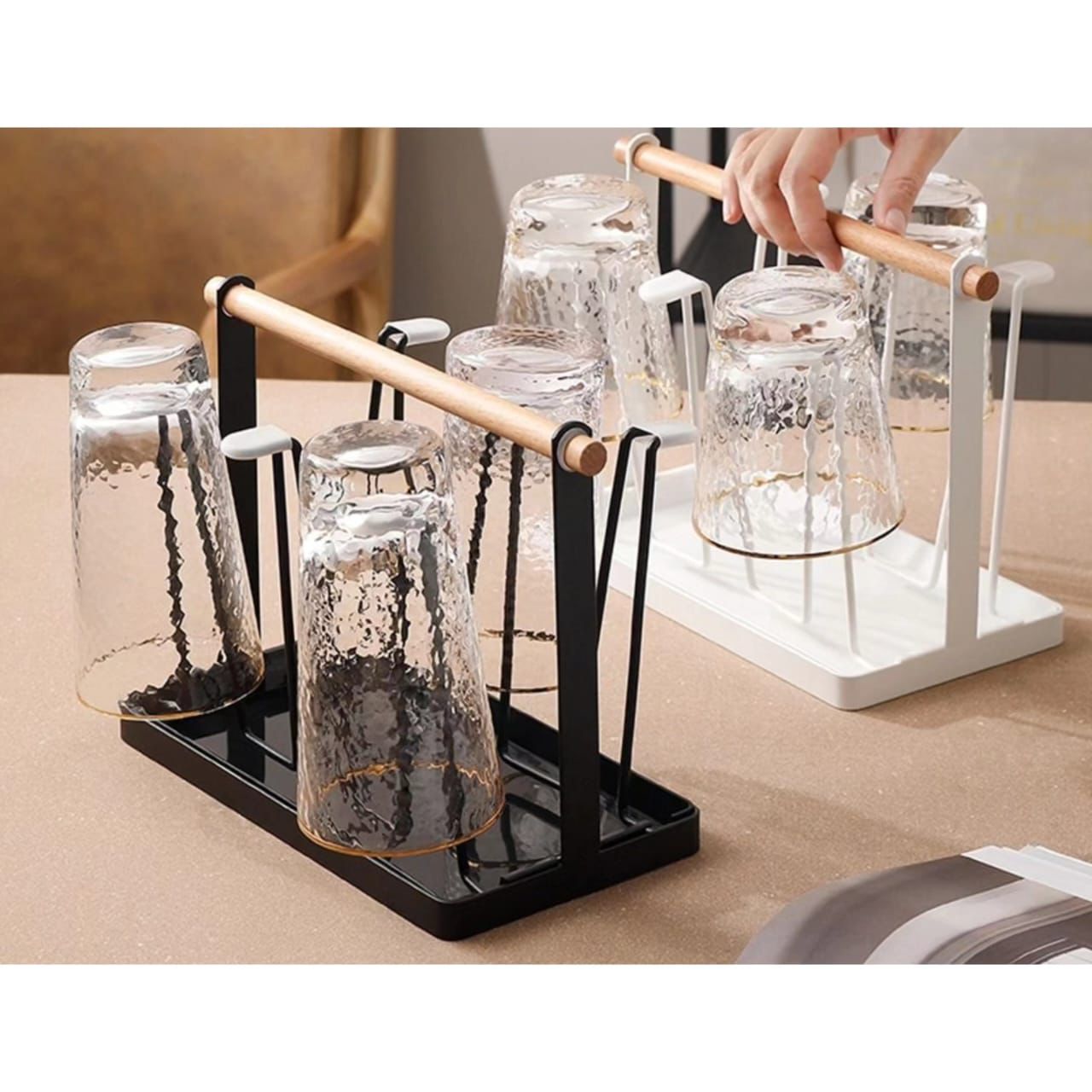 Luxury Iron cup/glass holder rack  | - Elegant Households KE