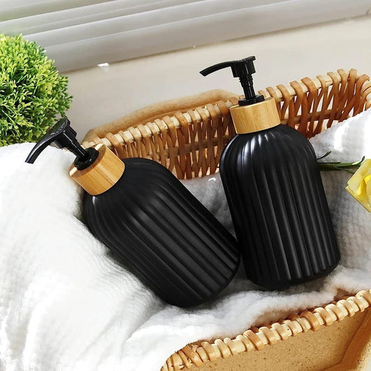 Luxury Lotion / Bottle Soap &amp; Gel Dispenser / Shower Gel Shampoo Container | - Elegant Households KE