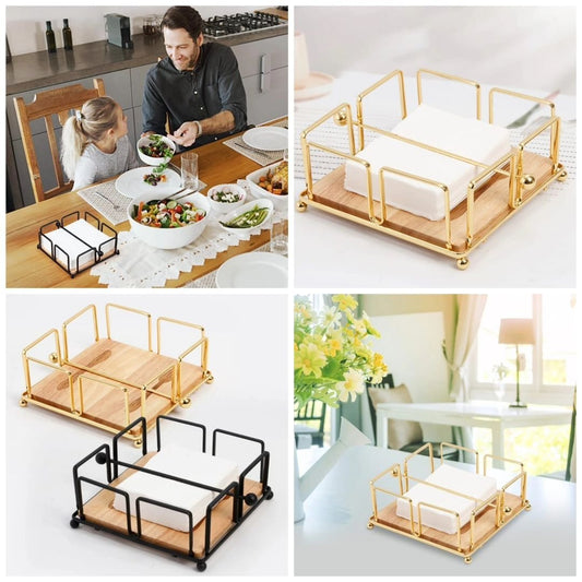 Luxury Metallic Serviette Holder | - Elegant Households KE