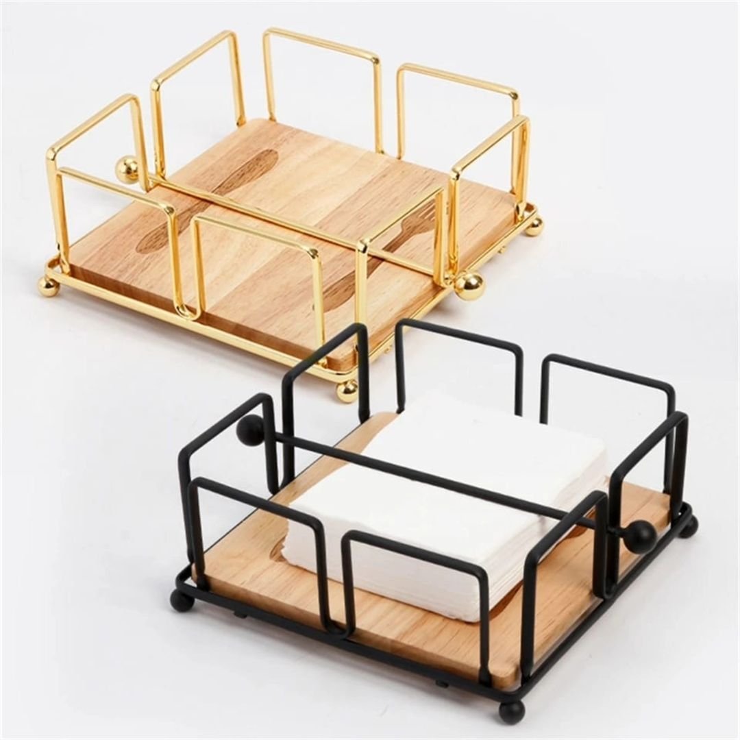 Luxury Metallic Serviette Holder | - Elegant Households KE