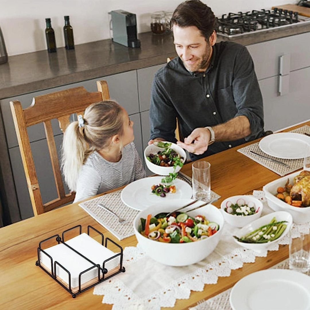 Luxury Metallic Serviette Holder | - Elegant Households KE