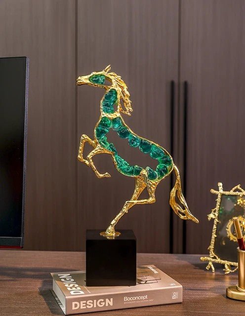 Luxury Modern crystal horse statue sculpture | - Elegant Households KE