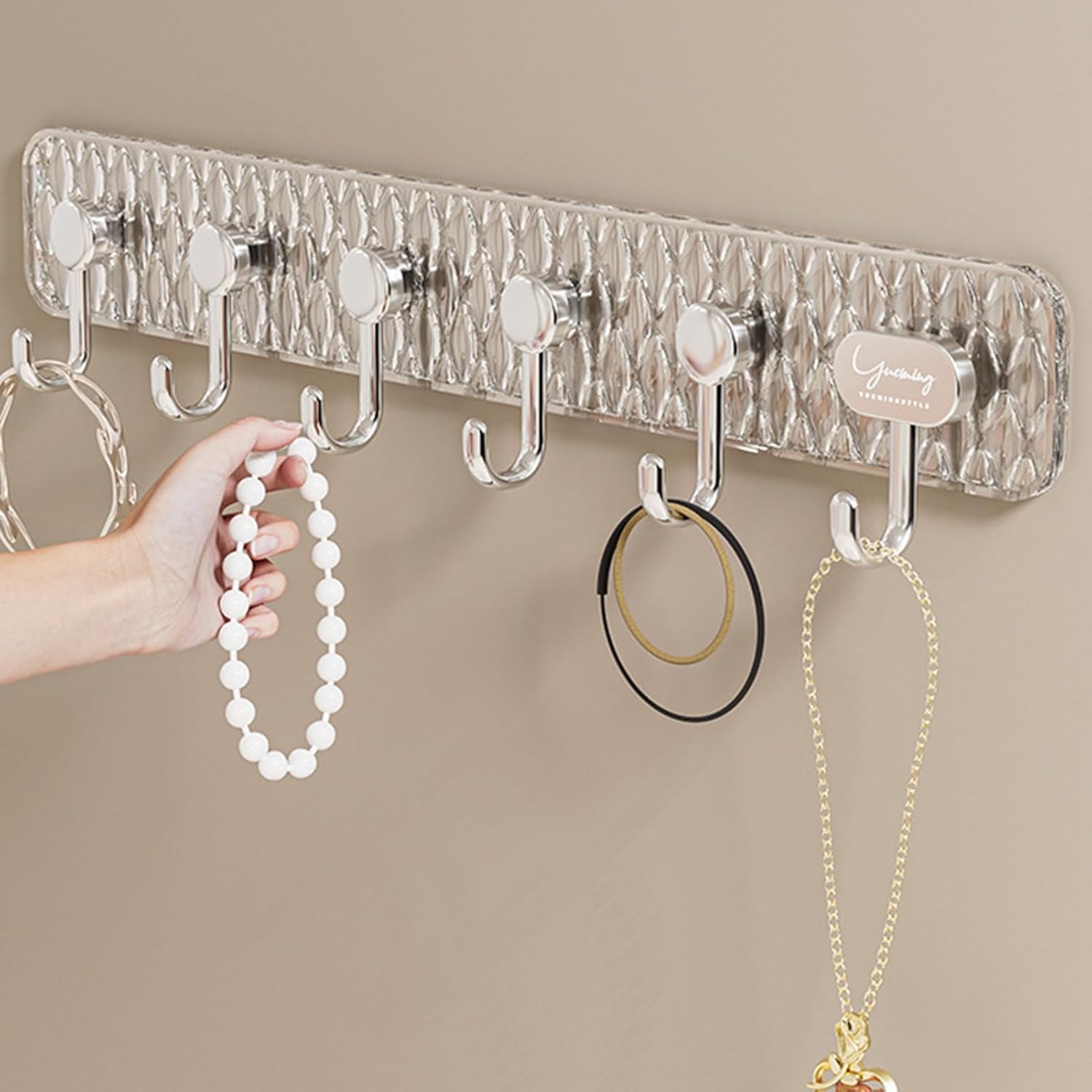 Luxury Six - Row Adhesive Hooks | - Elegant Households KE