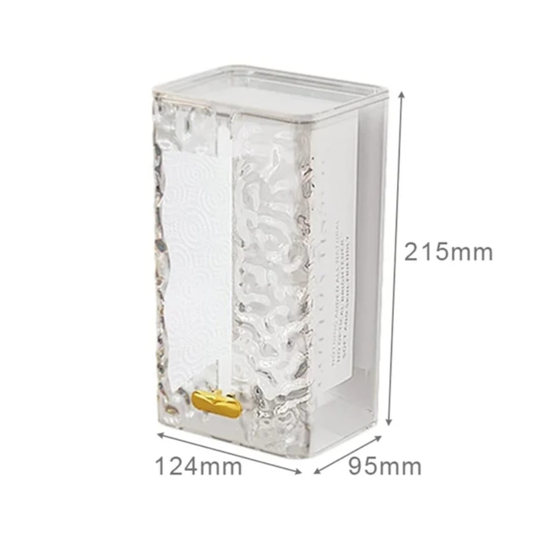 Tissue Holder – Acrylic Wall-Mounted Box for Bathrooms and Offices
