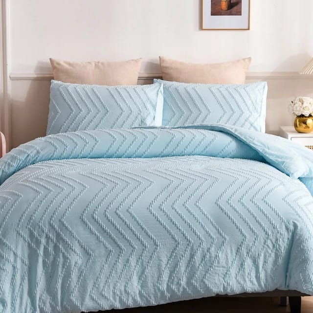 Luxury Tufted Wave Design Duvet cover set | - Elegant Households KE