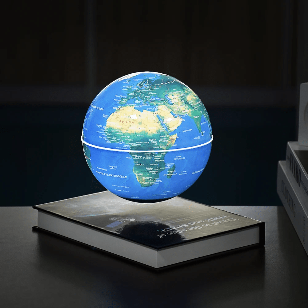 Magnetic Levitating Floating Globe – Anti - Gravity LED World Map Globe for Home & Office | - Elegant Households KE