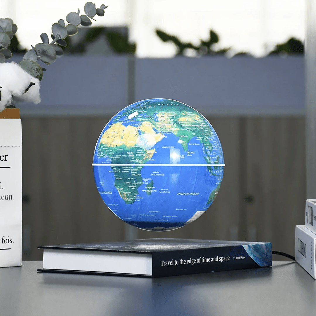 Magnetic Levitating Floating Globe – Anti - Gravity LED World Map Globe for Home & Office | - Elegant Households KE