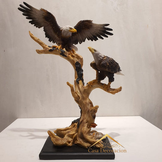 Majestic Eagle Resin Sculpture – Handcrafted Eagle Statue for Home & Office Decor | - Elegant Households KE