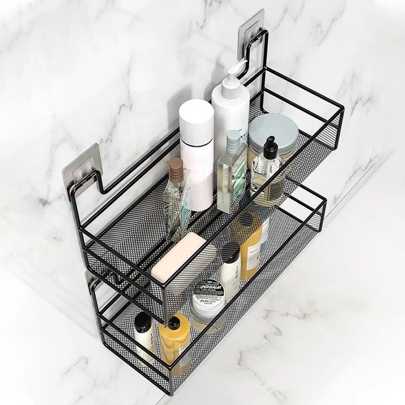 Mesh Bathroom rack with self adhesive stickers  | - Elegant Households KE