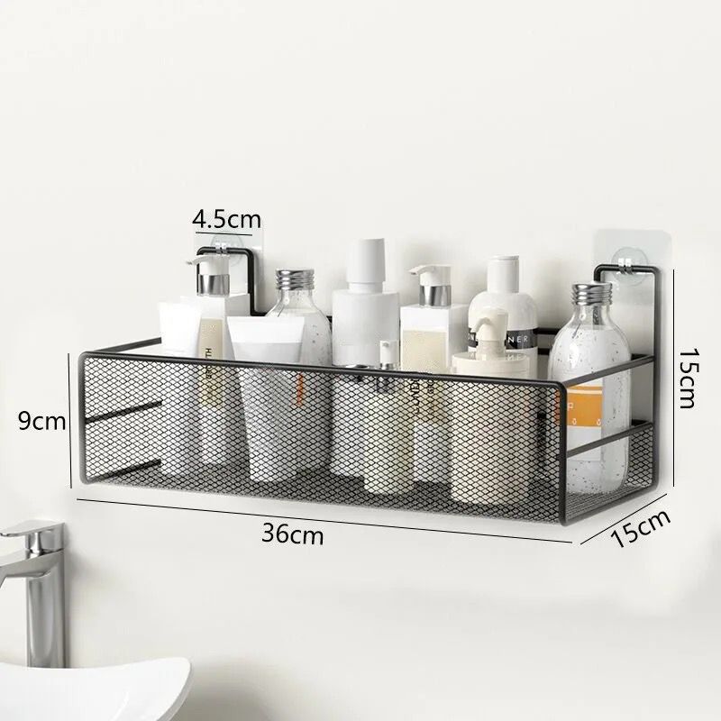 Mesh Bathroom rack with self adhesive stickers  | - Elegant Households KE