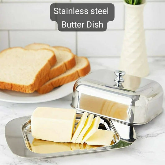 Metal Butter Dish with Lid, | - Elegant Households KE
