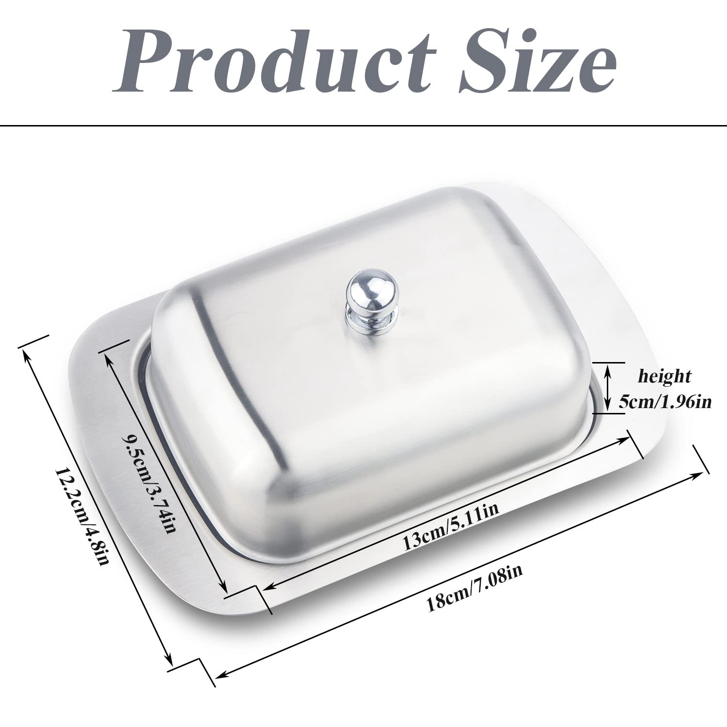 Metal Butter Dish with Lid | - Elegant Households KE