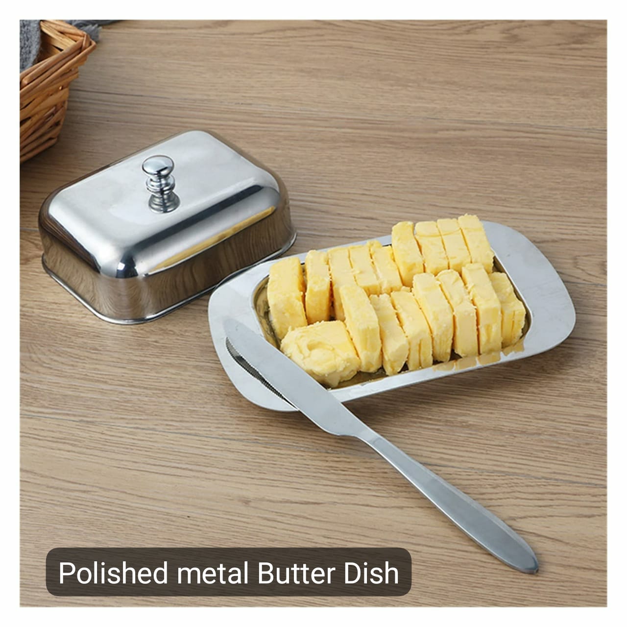 Metal Butter Dish with Lid | - Elegant Households KE