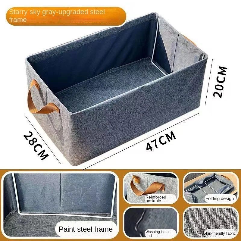 Metal Frame Storage Box Closet Jeans Organizer | - Elegant Households KE