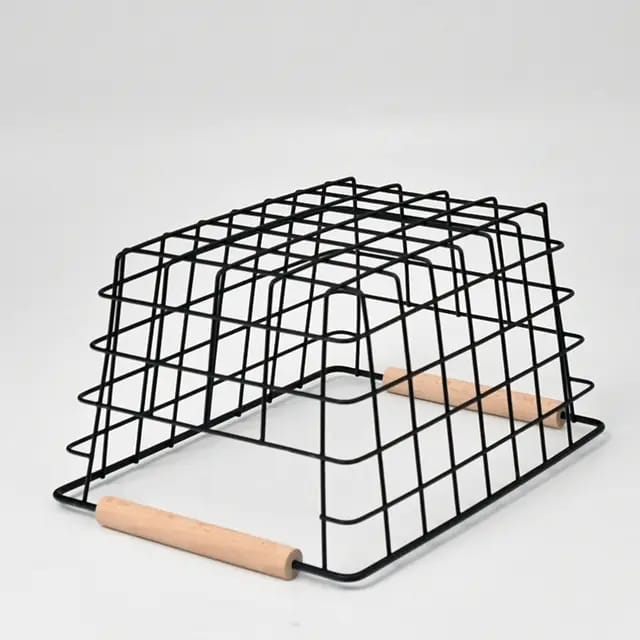 Metal Wire Storage Basket With Handle | - Elegant Households KE