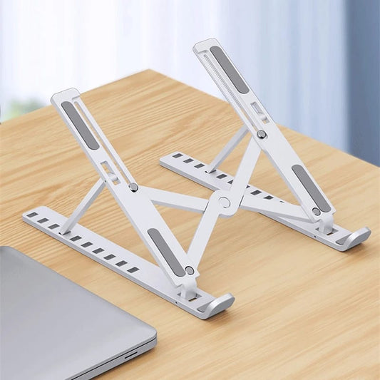 Laptop Stand - metallic, Foldable, and  Adjustable