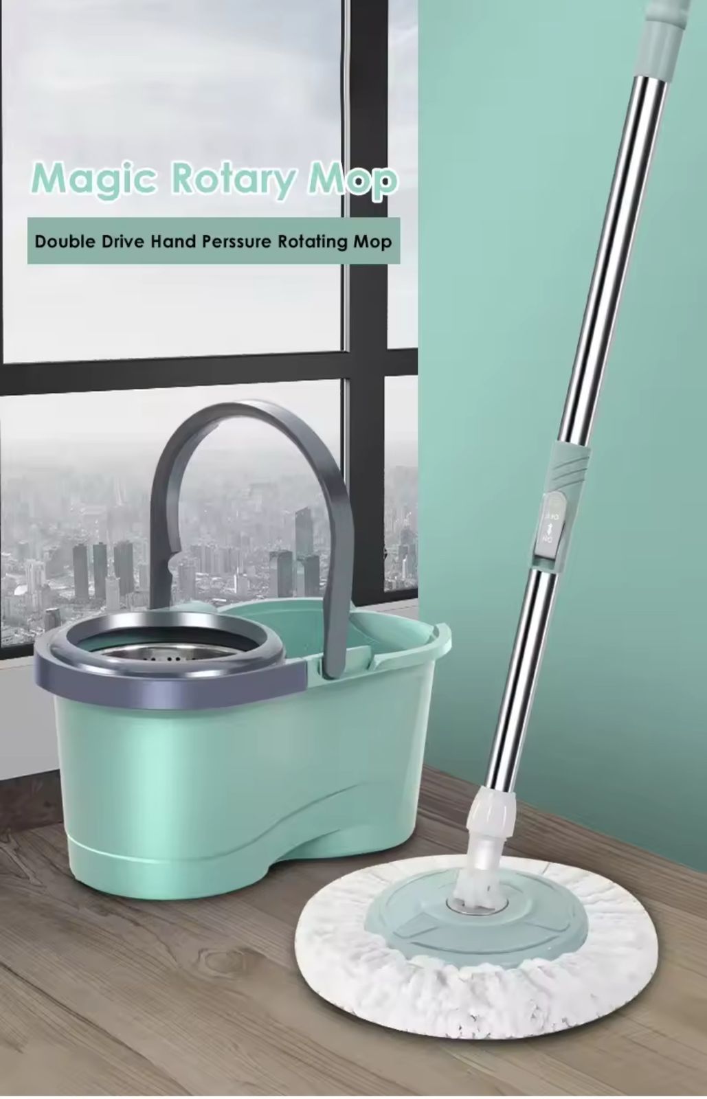 Metallic magic spin mop | - Elegant Households KE