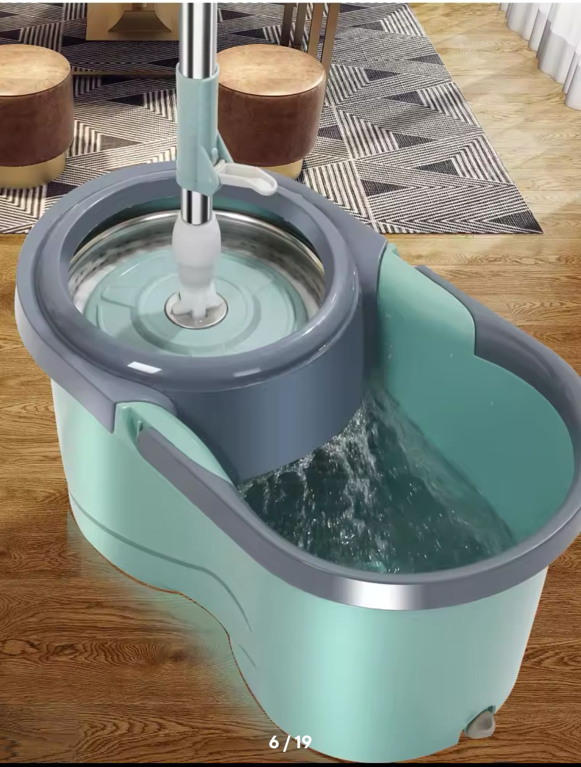 Metallic magic spin mop | - Elegant Households KE