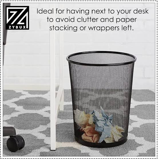 Metallic Mesh Dustbin | - Elegant Households KE