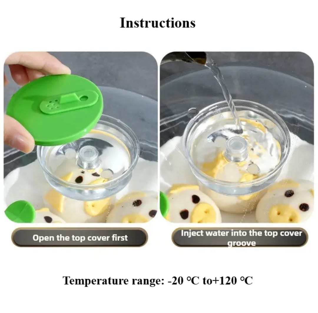 Microwave - Safe Steamer Cover with Handle | - Elegant Households KE