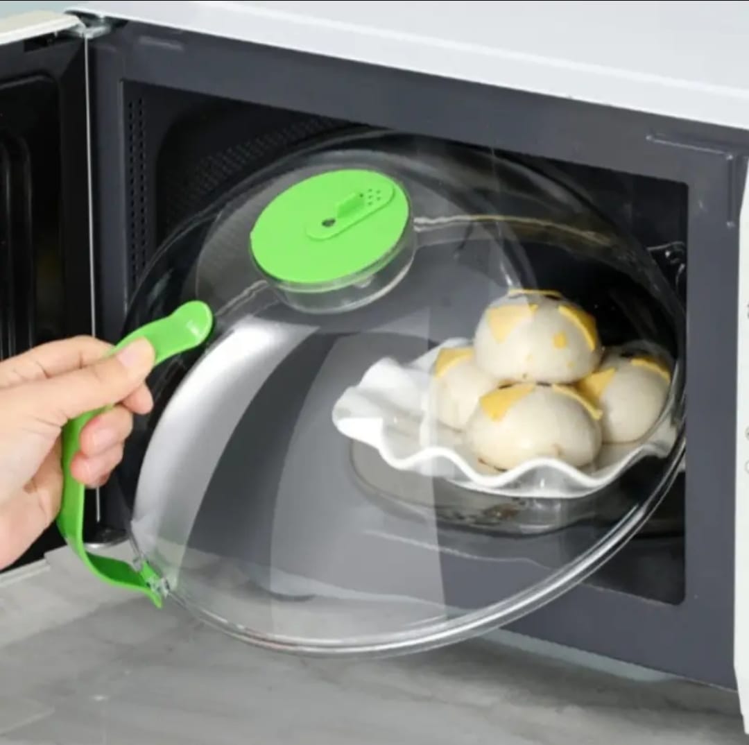 Microwave - Safe Steamer Cover with Handle | - Elegant Households KE