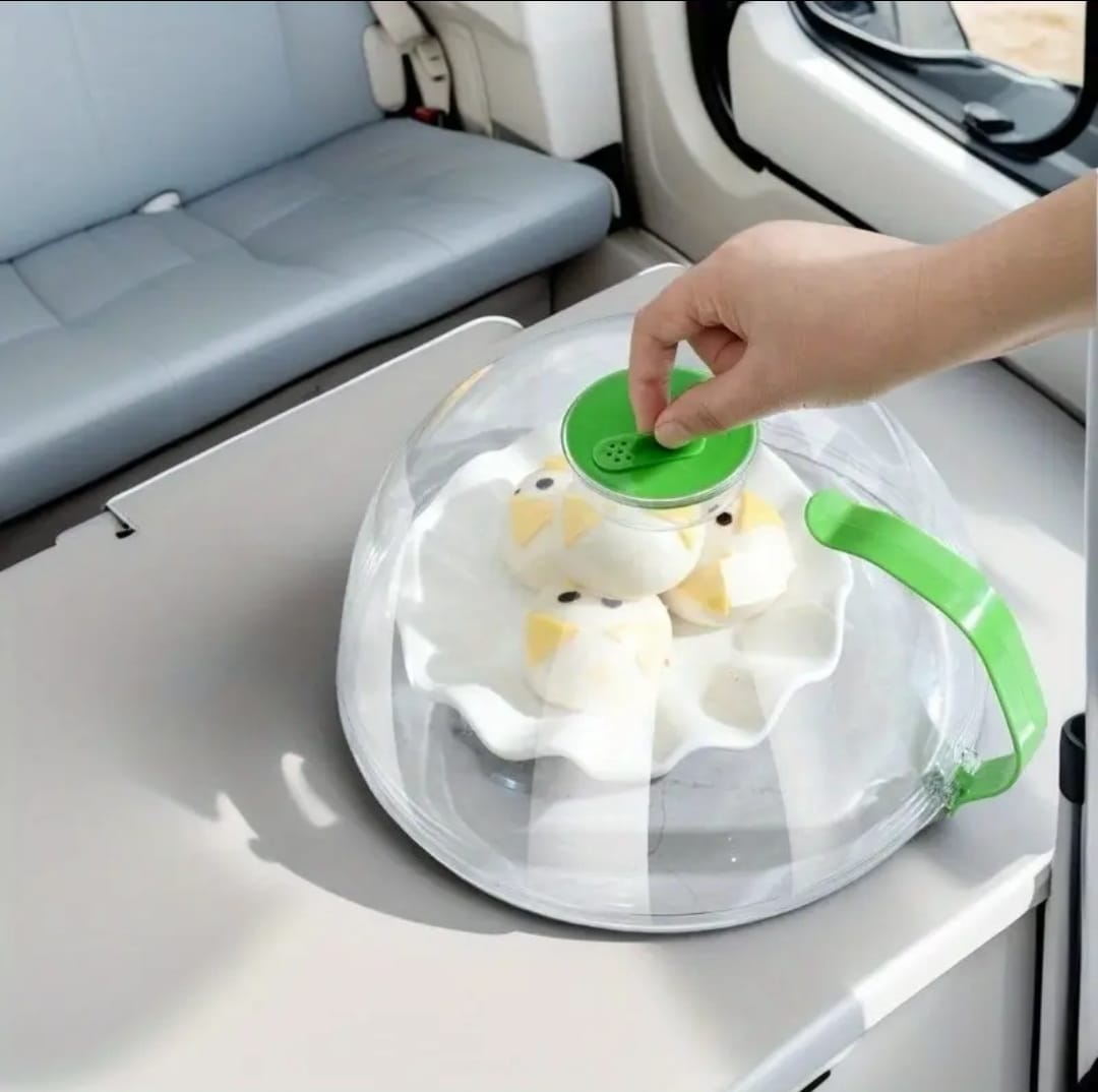 Microwave - Safe Steamer Cover with Handle | - Elegant Households KE