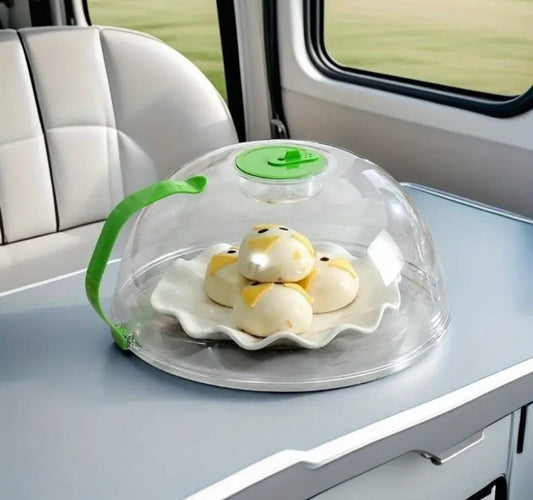 Microwave - Safe Steamer Cover with Handle | - Elegant Households KE