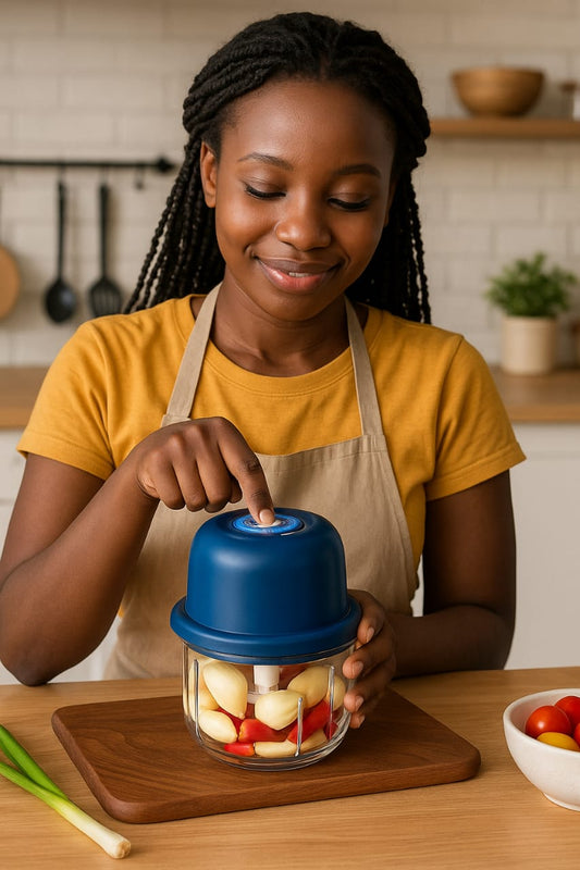 Mini electric garlic chopper/ vegetable Cutter | - Elegant Households KE