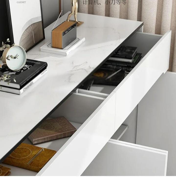 Modern 3 - Door 3 - Drawer Shoe Cabinet – Large Capacity Freestanding Storage Rack for Entrance, Corridor & Living Room | - Elegant Households KE