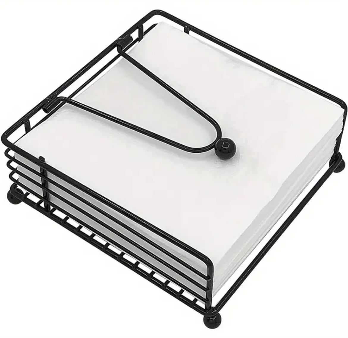 Modern Metallic serviette holder with Weighted Arm | - Elegant Households KE