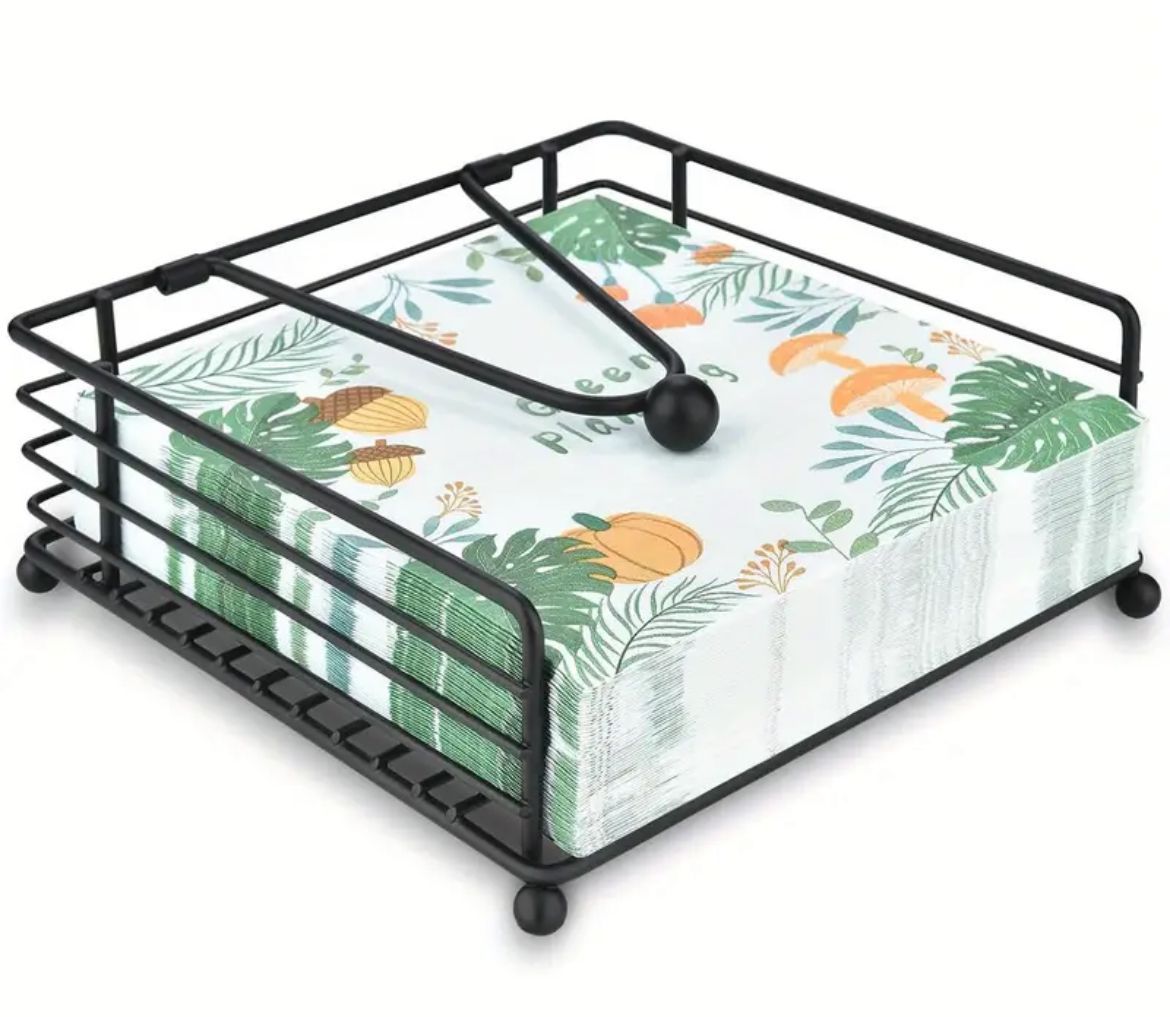 Modern Metallic serviette holder with Weighted Arm | - Elegant Households KE