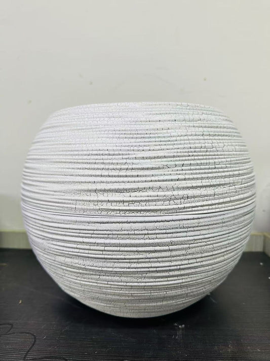 Modern Minimalist FRP Flower Planters – Durable Lightweight 50x50cm Pots for Indoor & Outdoor Use | - Elegant Households KE