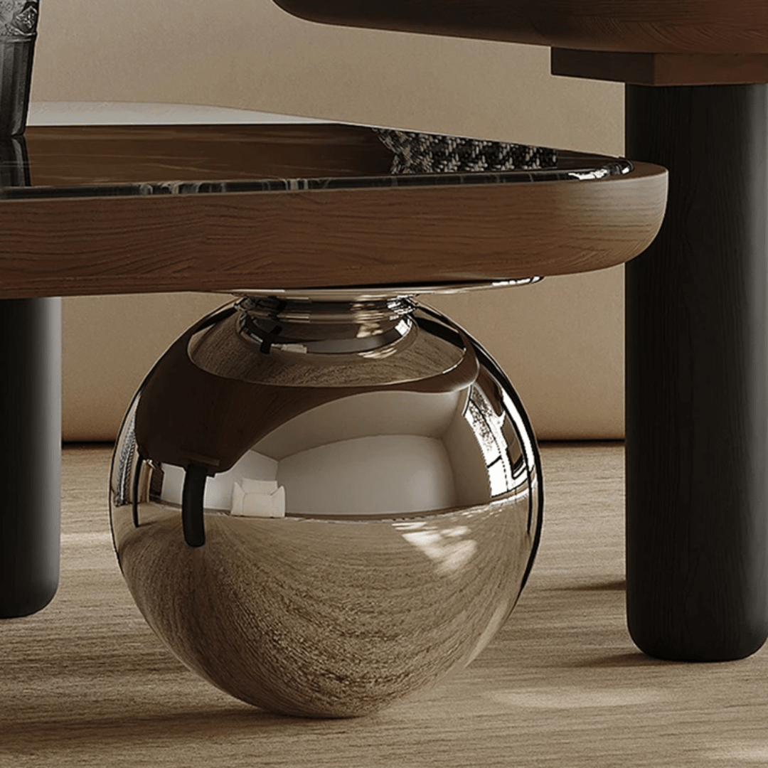Modern Nesting Coffee Table Set with Marble Top | - Elegant Households KE