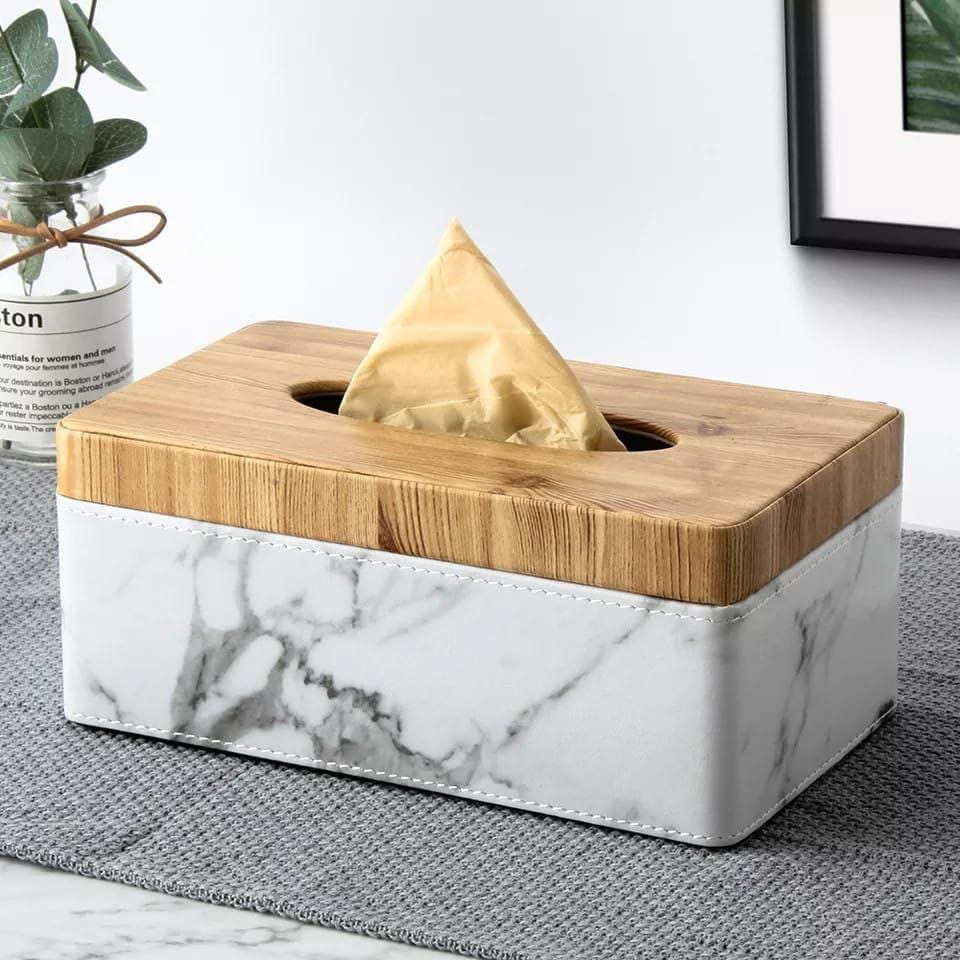 Moonhouse pu leather tissue | - Elegant Households KE