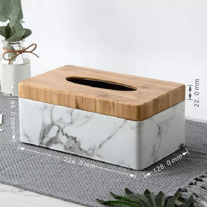 Moonhouse pu leather tissue | - Elegant Households KE