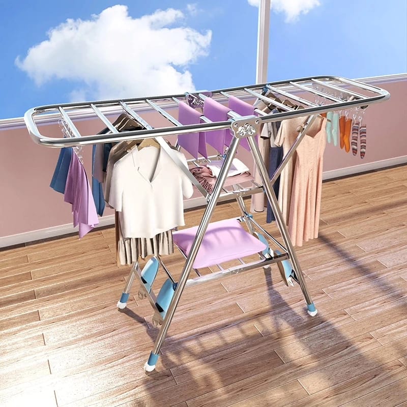 Movable Foldable/Portable LAUNDRY DRYING RACK | - Elegant Households KE