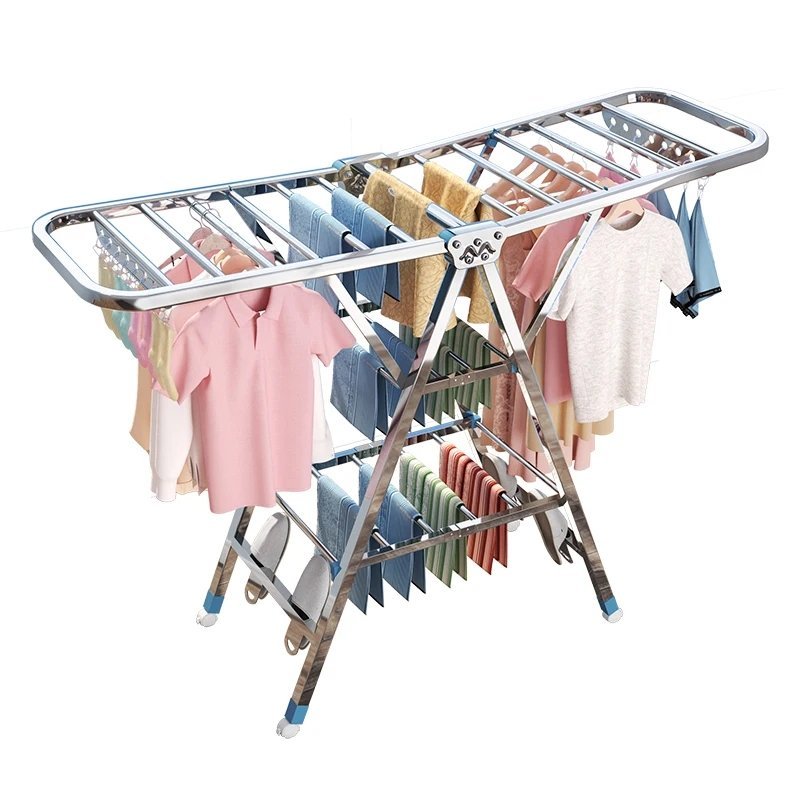 Movable Foldable/Portable LAUNDRY DRYING RACK | - Elegant Households KE