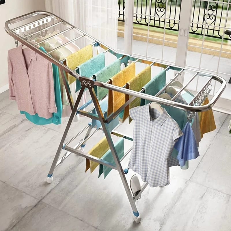 Movable Foldable/Portable LAUNDRY DRYING RACK | - Elegant Households KE