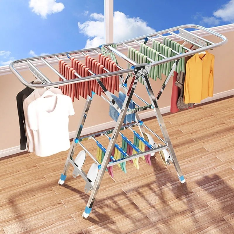 Movable Foldable/Portable LAUNDRY DRYING RACK | - Elegant Households KE