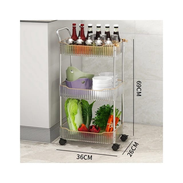 Multi - layer Kitchen Trolleys for Living Room Bedroom Toy Snack Organizer Cart | - Elegant Households KE
