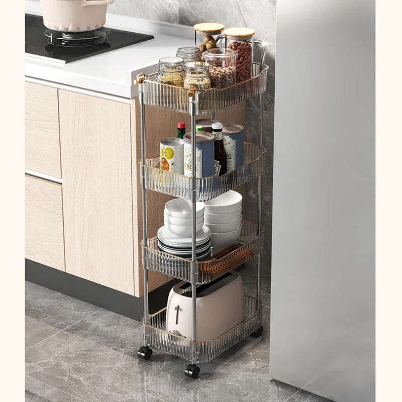 Multi - layer Kitchen Trolleys for Living Room Bedroom Toy Snack Organizer Cart | - Elegant Households KE