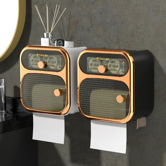 Multifunction 2 Layer Toilet Paper Box | - Elegant Households KE