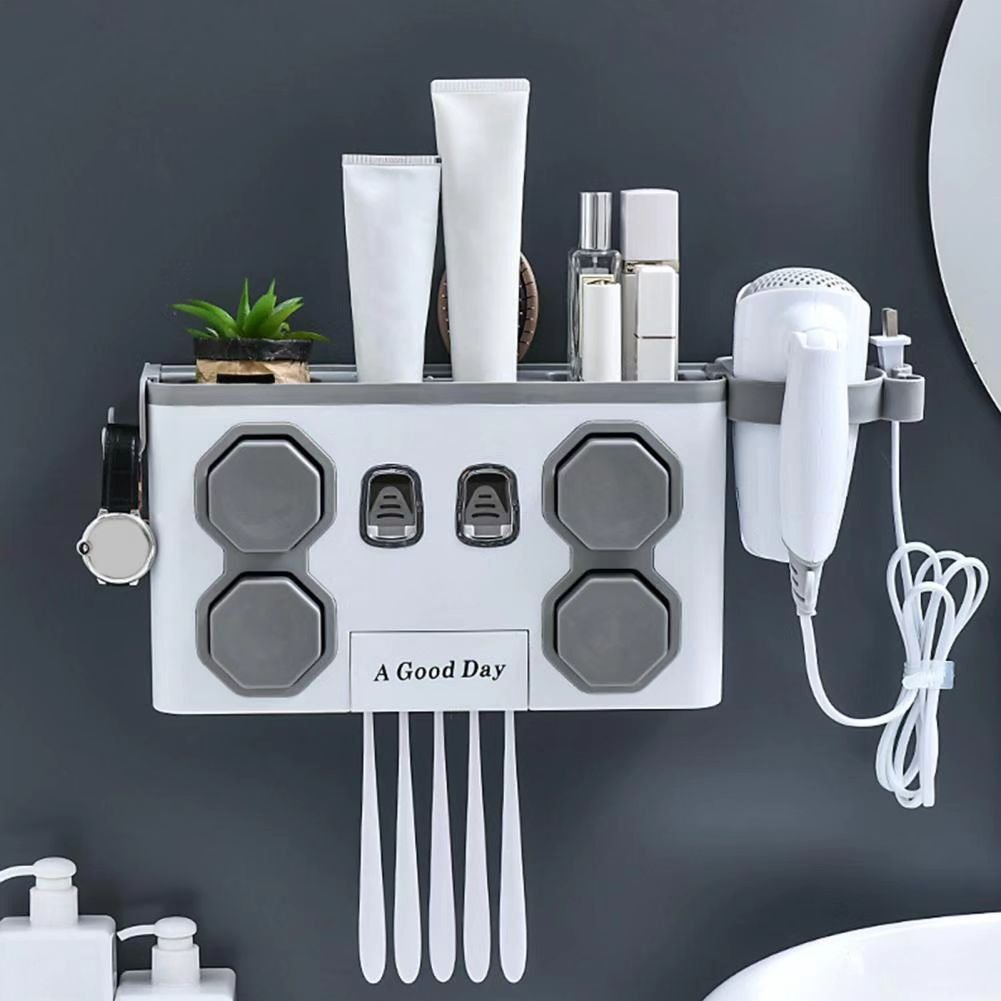Multifunction Toothpaste Dispenser organizer | - Elegant Households KE