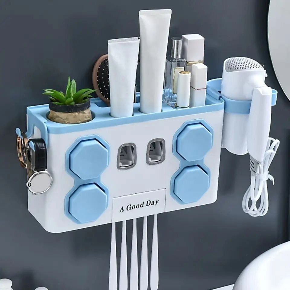 Multifunction Toothpaste Dispenser organizer | - Elegant Households KE