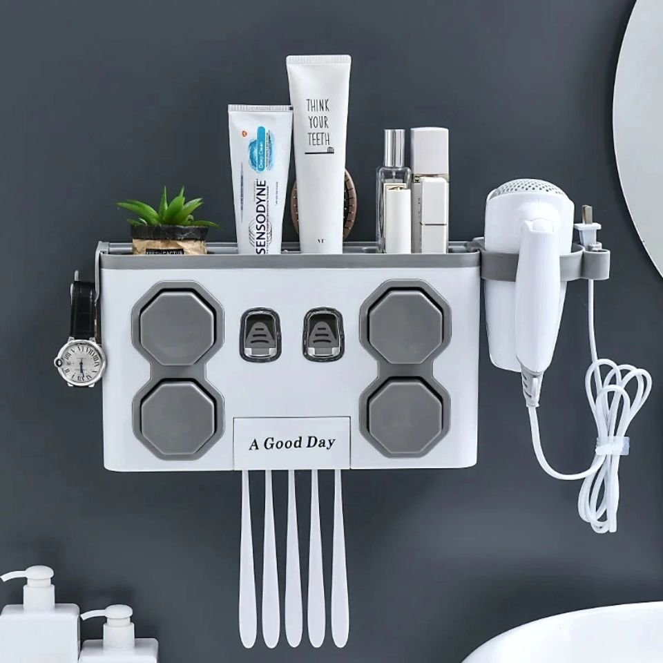Multifunction Toothpaste Dispenser organizer | - Elegant Households KE