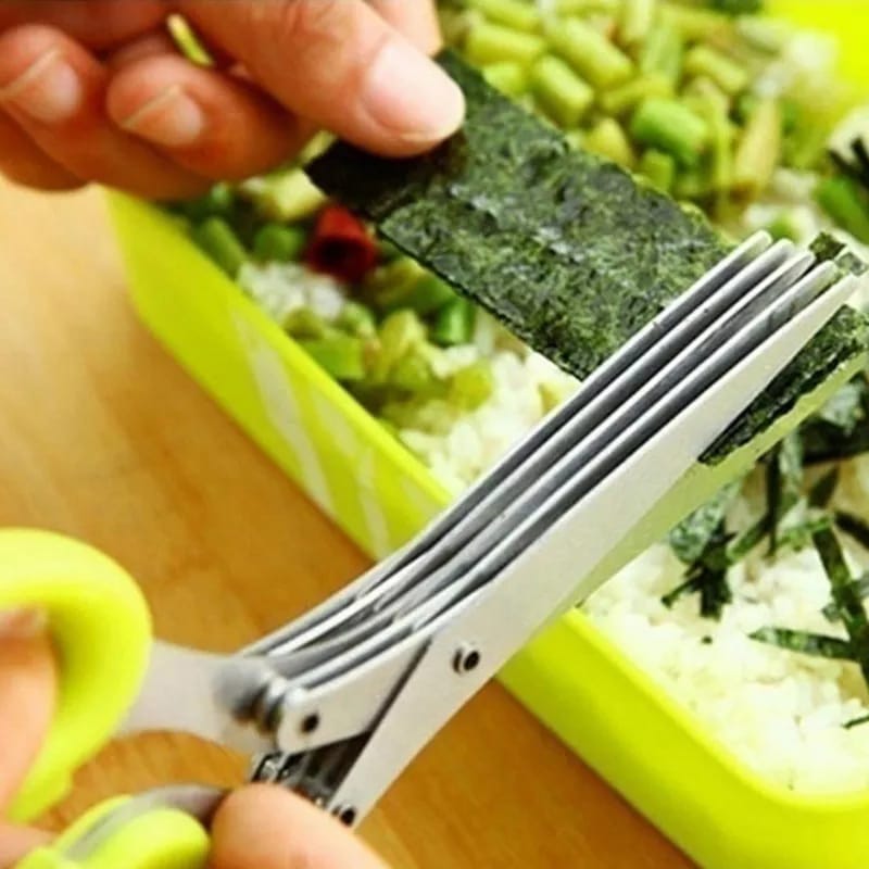Multifunctional 5 layer herb scissors | - Elegant Households KE