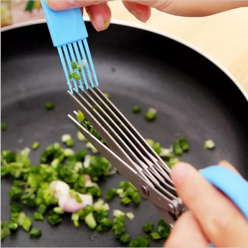 Multifunctional 5 layer herb scissors | - Elegant Households KE